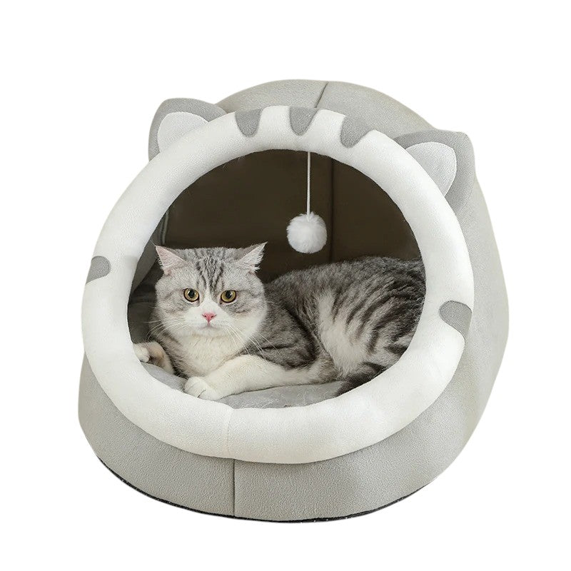 Camita de Algodón 100% para Perros y Gatos – Sueño Cómodo y Saludable