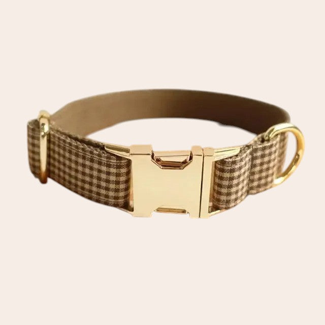 Collar diseño de Cuadros de Nylon para Perros – Resistencia y Estilo para Paseos Seguros