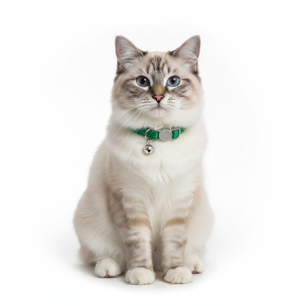 Collar para Gatos con Campana Reflectante Verde