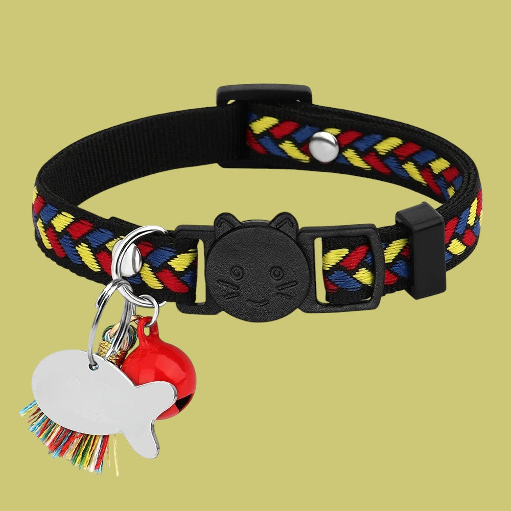 Collar de Nylon para Gatos y Perros Trenzado