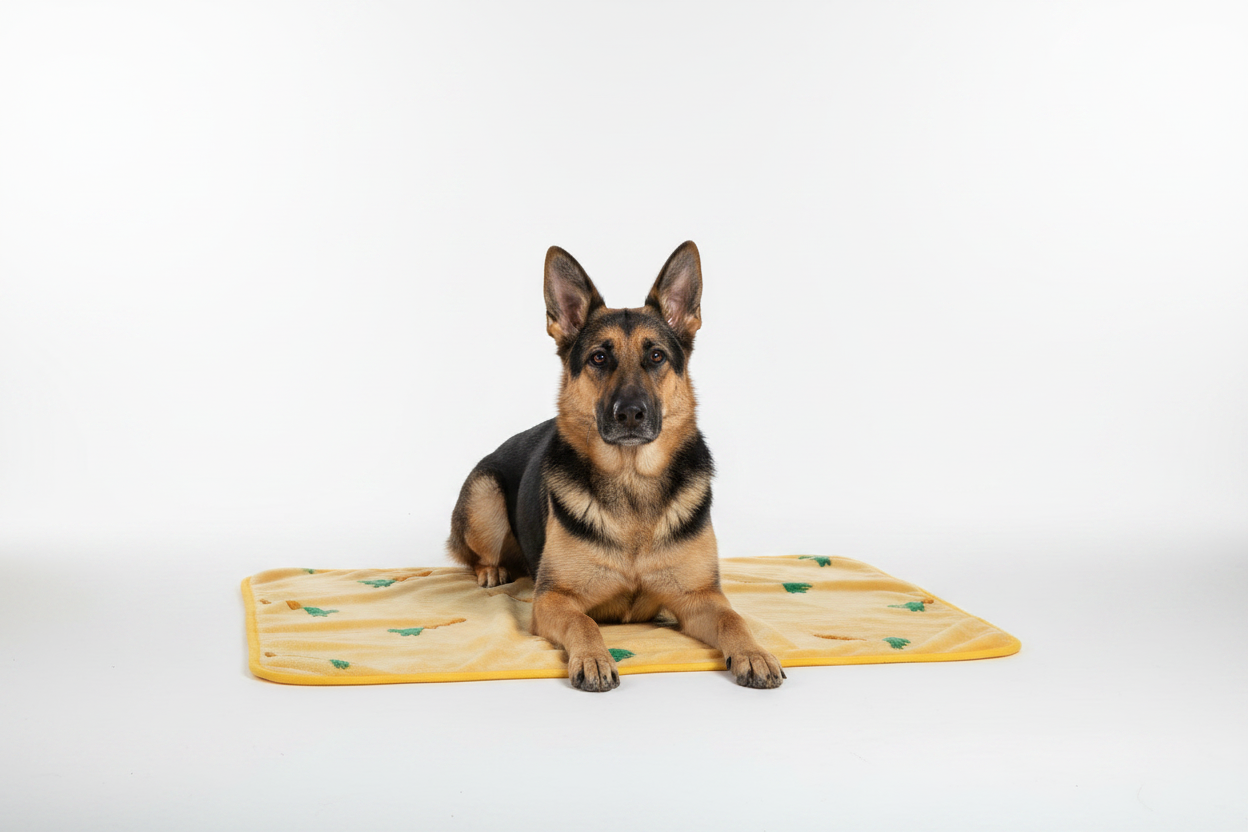 Manta Suave y Cálida para Perros Estampado de Zanahoria