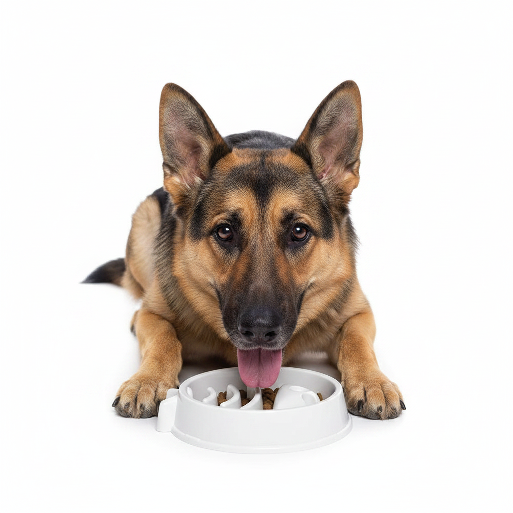 Comedero Antivoracidad para Perros y Gatos en Forma Pez