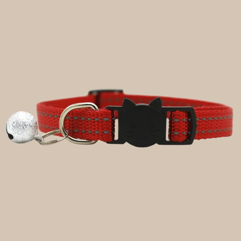 Collar para Gatos con Campana Reflectante Naranja