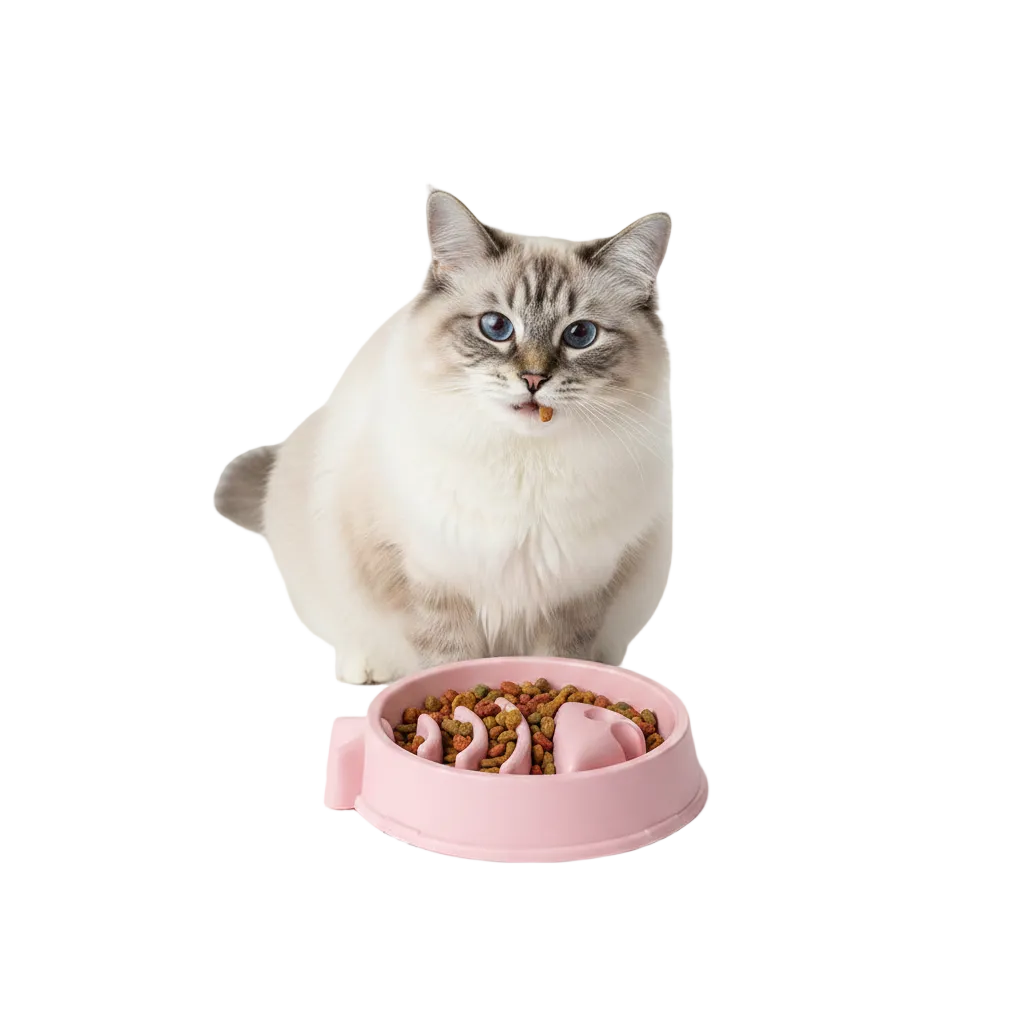 Comedero Antivoracidad para Perros y Gatos en Forma Pez