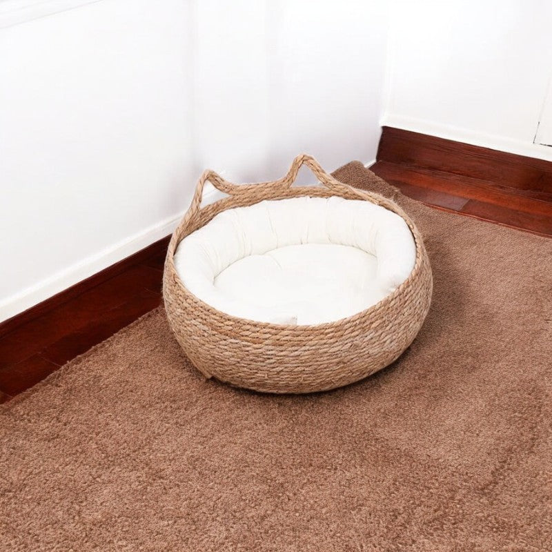 Cama Para Gatos Natural de Rafia