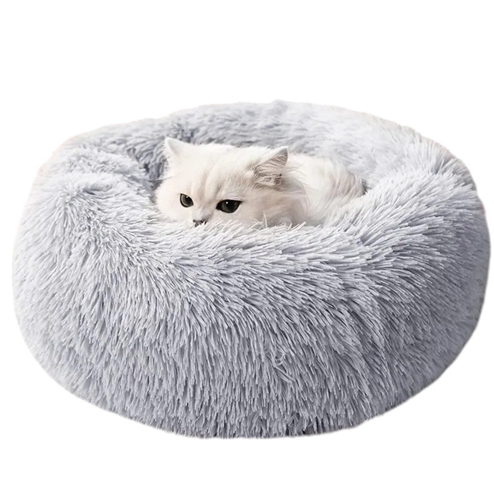 Cama suave de felpa para gatos y perros: descanso acogedor y cálido