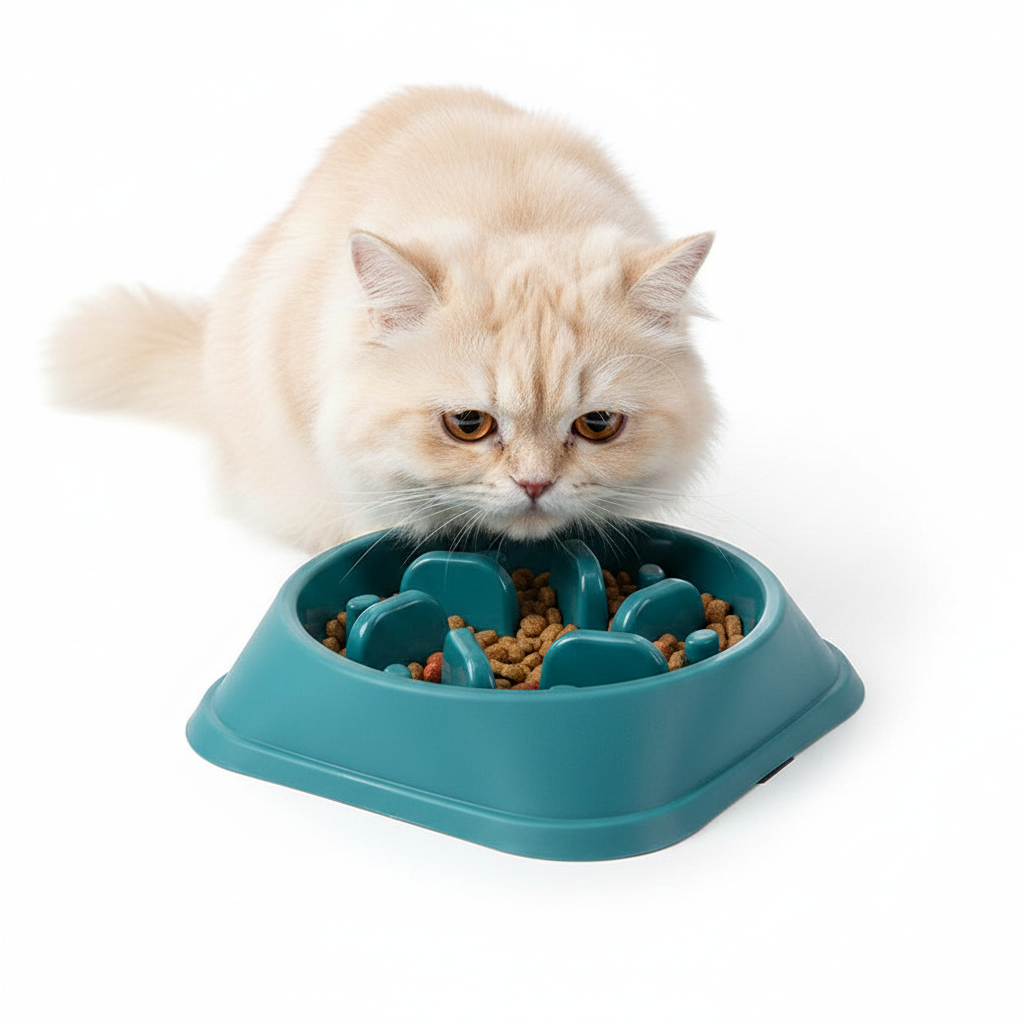 Comedero Antivoracidad para Perros y Gatos Cuadrado