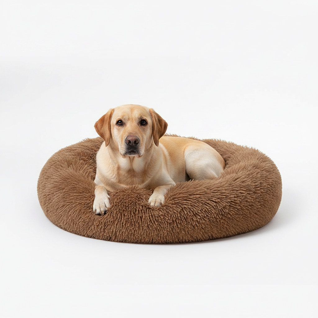 Cama Donut Ultraplana y Suave para Perros y Gatos