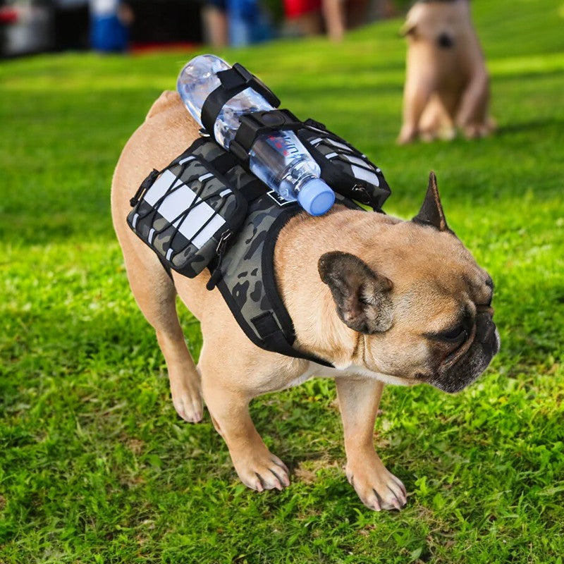 Arnés Mochila Militar Reflectante para Perros
