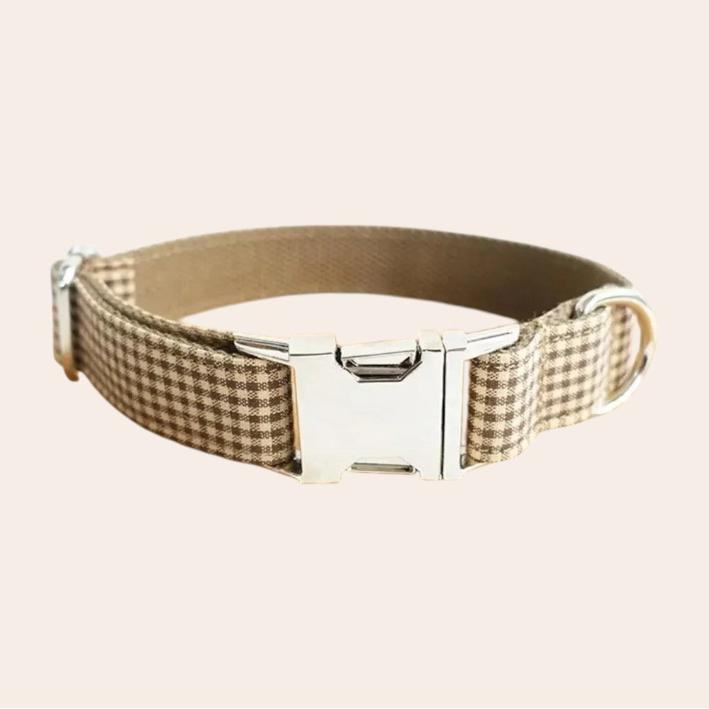 Collar diseño de Cuadros de Nylon para Perros – Resistencia y Estilo para Paseos Seguros