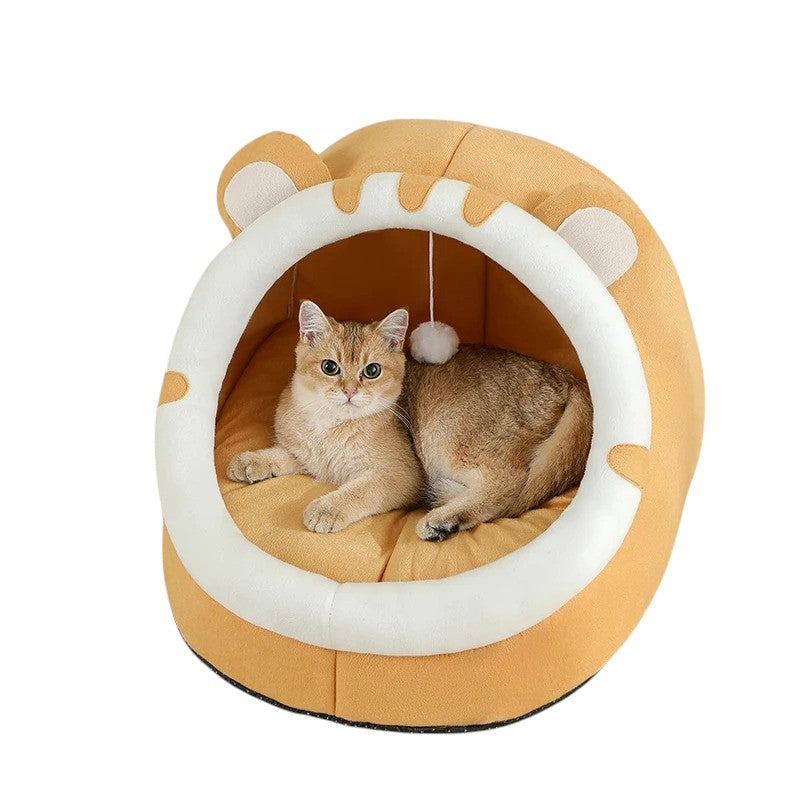 Cama de Algodón 100% para Perros y Gatos – Suavidad y Bienestar Garantizados