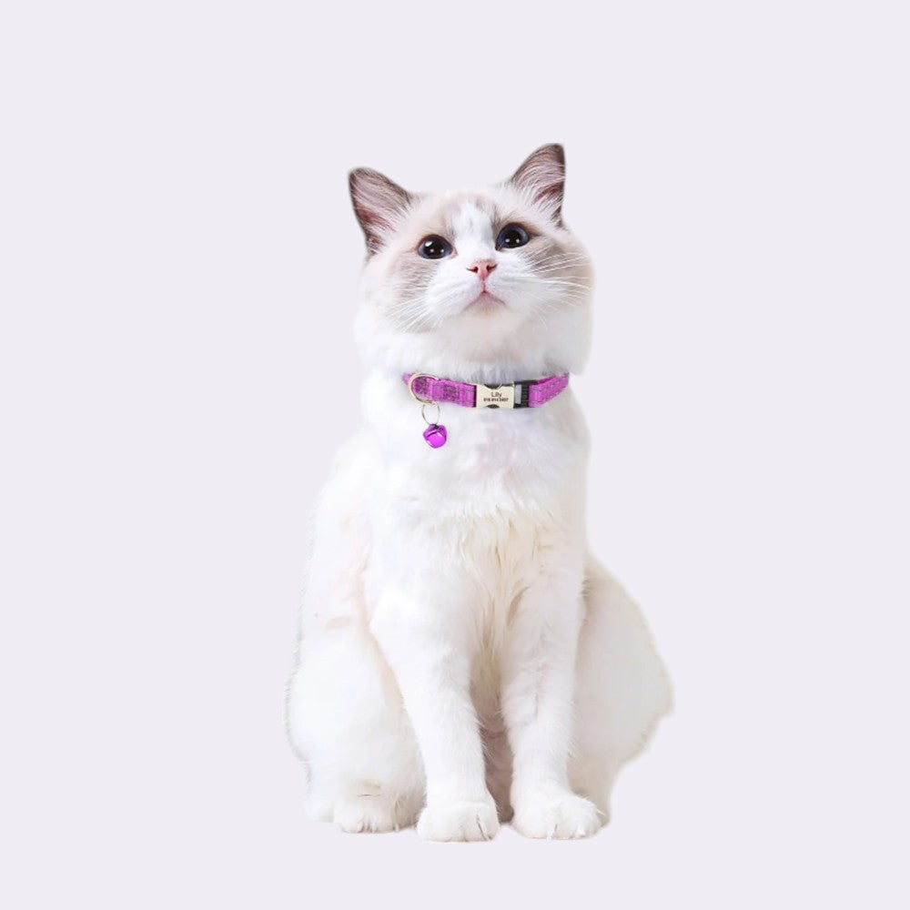Collar para Perros y Gatos Rosa con Cascabel