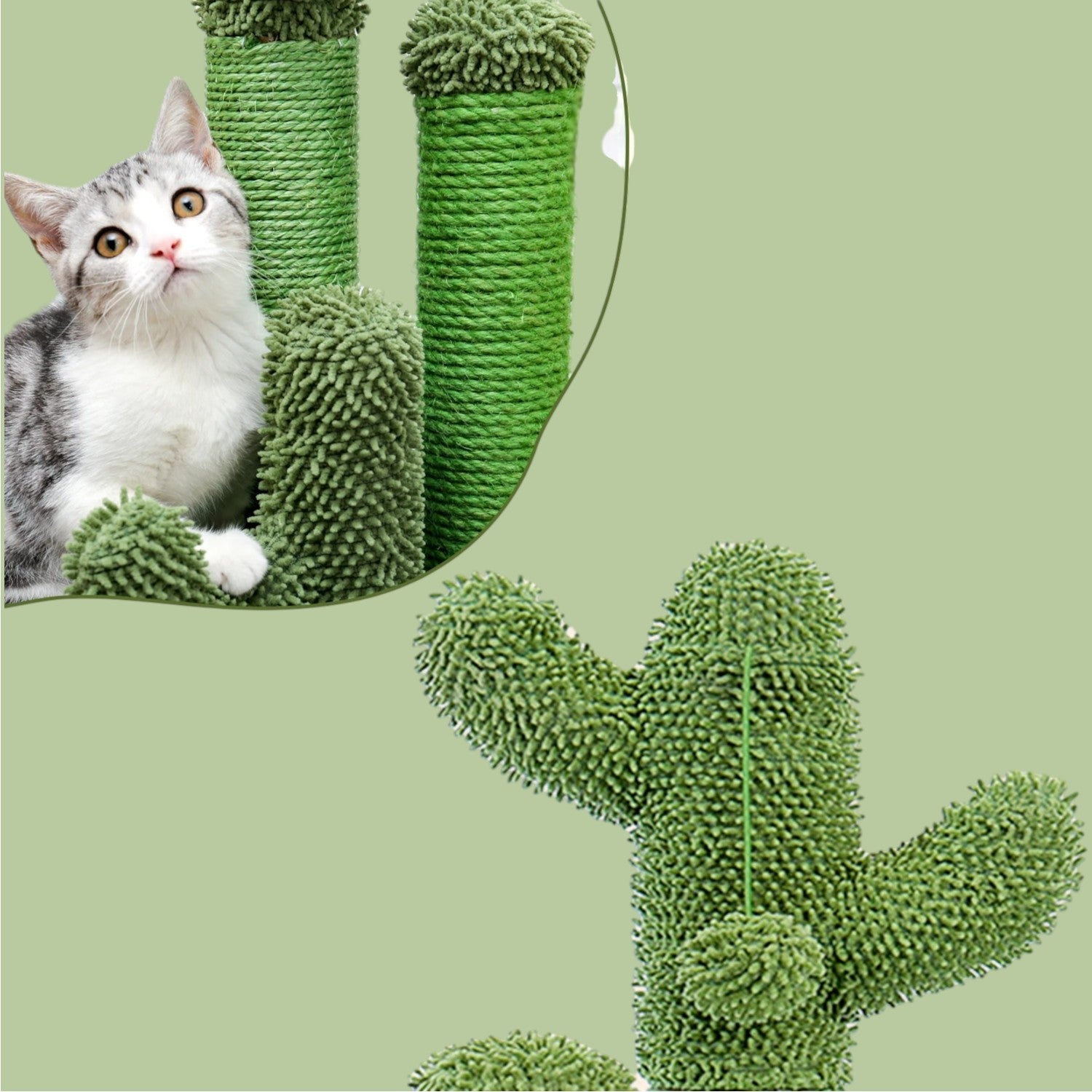 Árbol Rascador de Cactus para Gatos