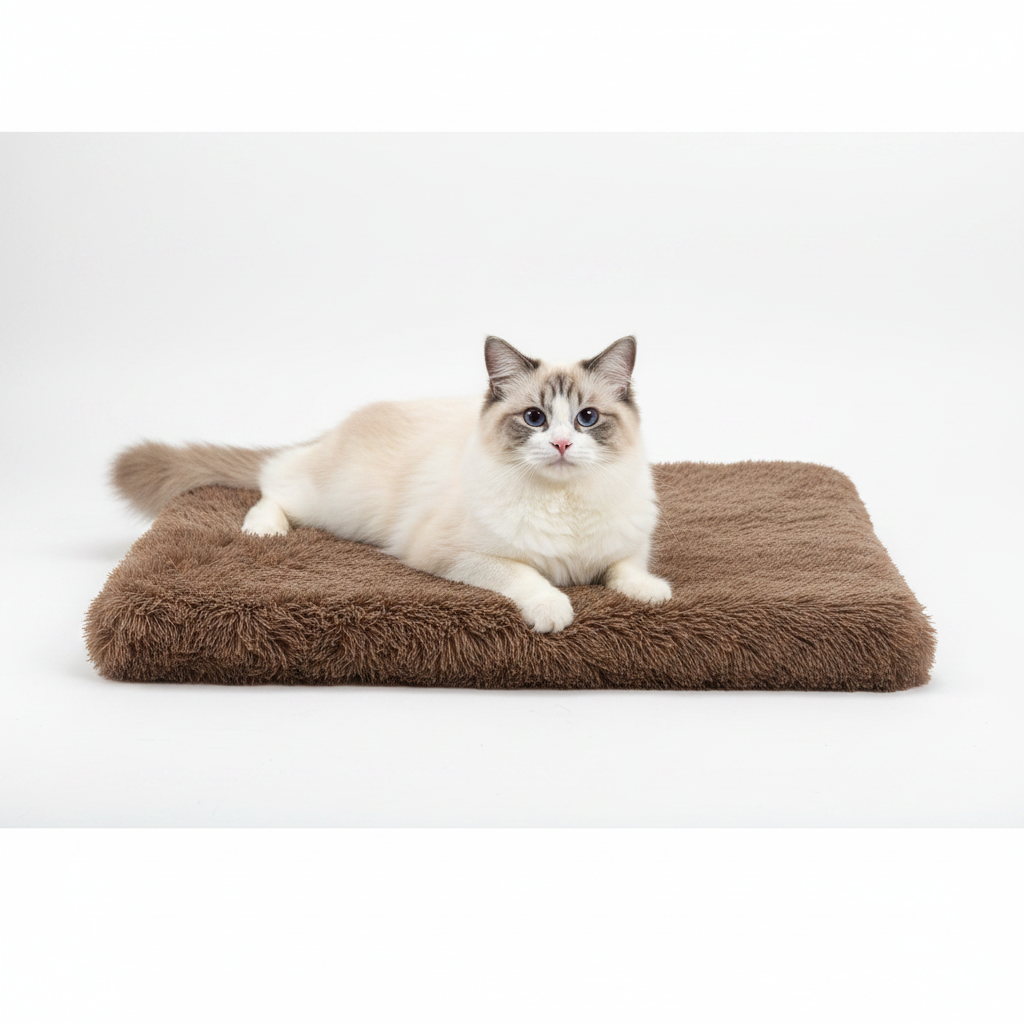Cama Acogedora para Perros y Gatos de Coral Fleece