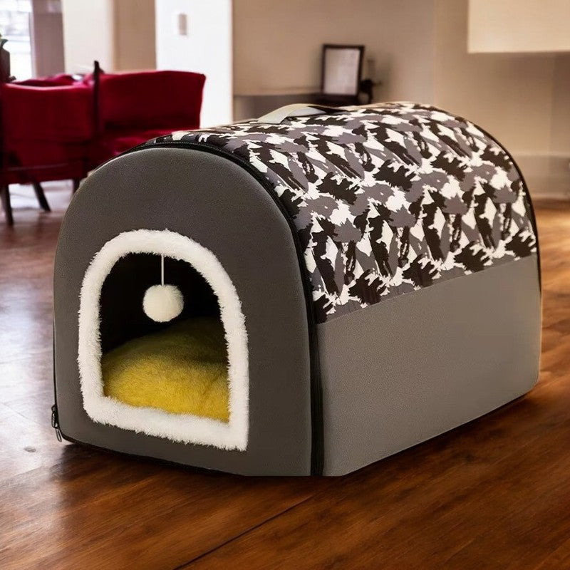 Cama Cueva Cálida para Perros y Gatos de Colores