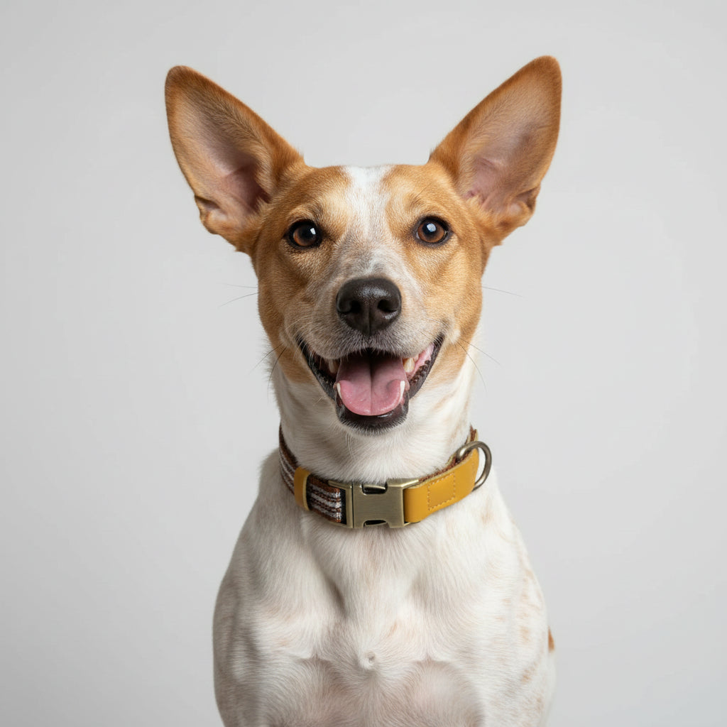 Collar de Nylon y Cuero para Perros
