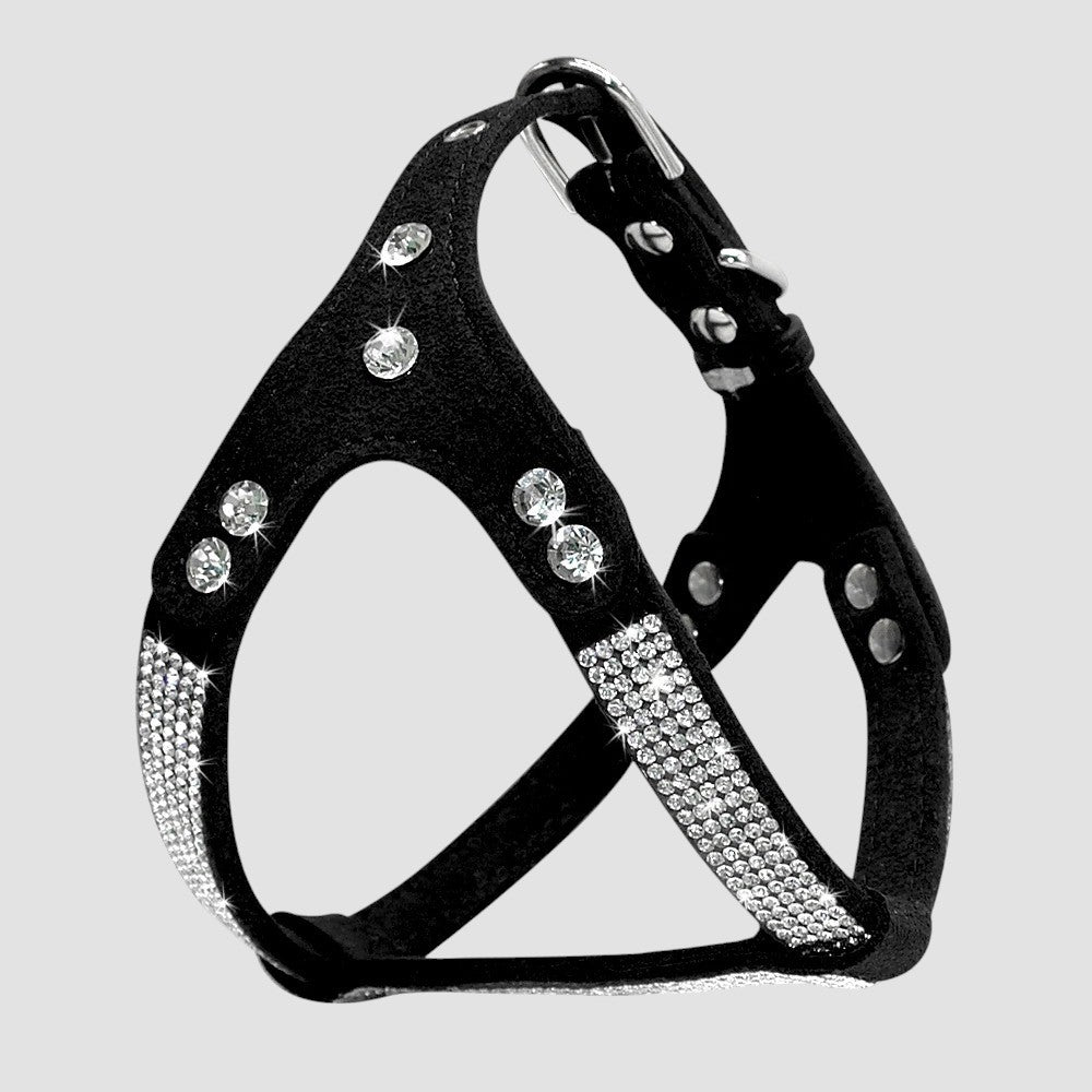 Árnes de Gamuza con Cristales para Perros Color Negro