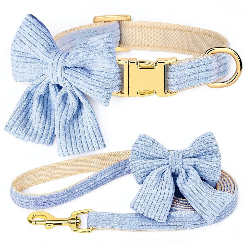 Set de Collar y Correa de Terciopelo Ajustable | Elegancia y Comodidad
