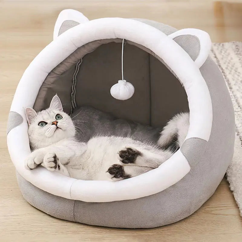Cueva Autocalentable para Gatos y Perros Pequeños - portada