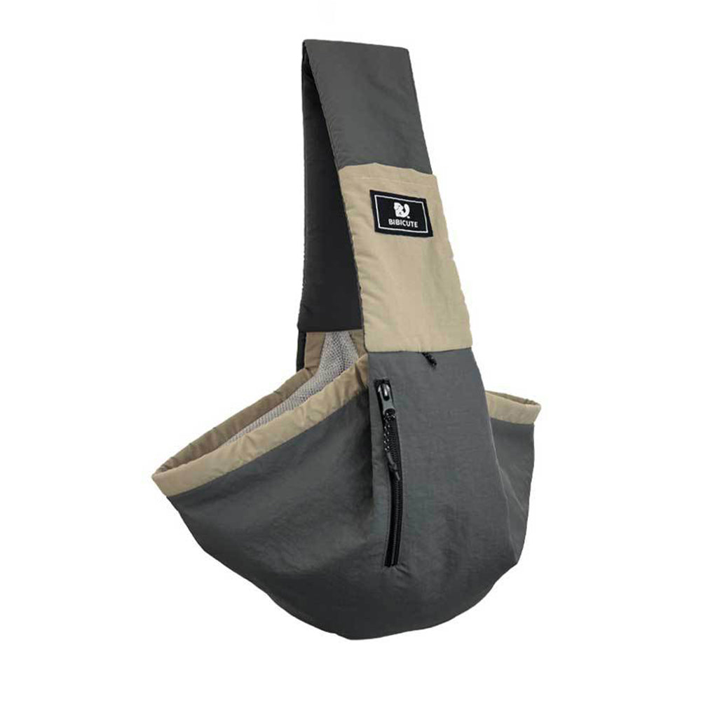 Bolso Bandolera Bicolor con Bolsillo de Cremallera - portada