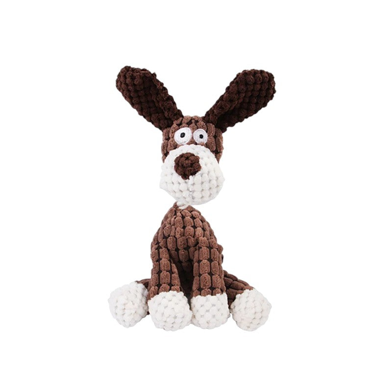 Juguete de peluche sonoro para perros – Diversión y limpieza dental