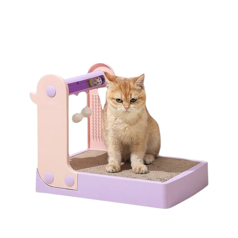 Rascador para Gatos con Juguete: Diversión y Protección para tus Muebles