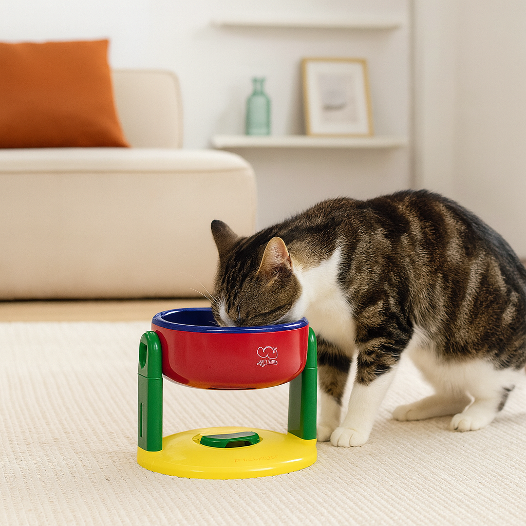 Comedero Elevado Ajustable Antideslizante para Perros – Ergonómico, Seguro y Práctico