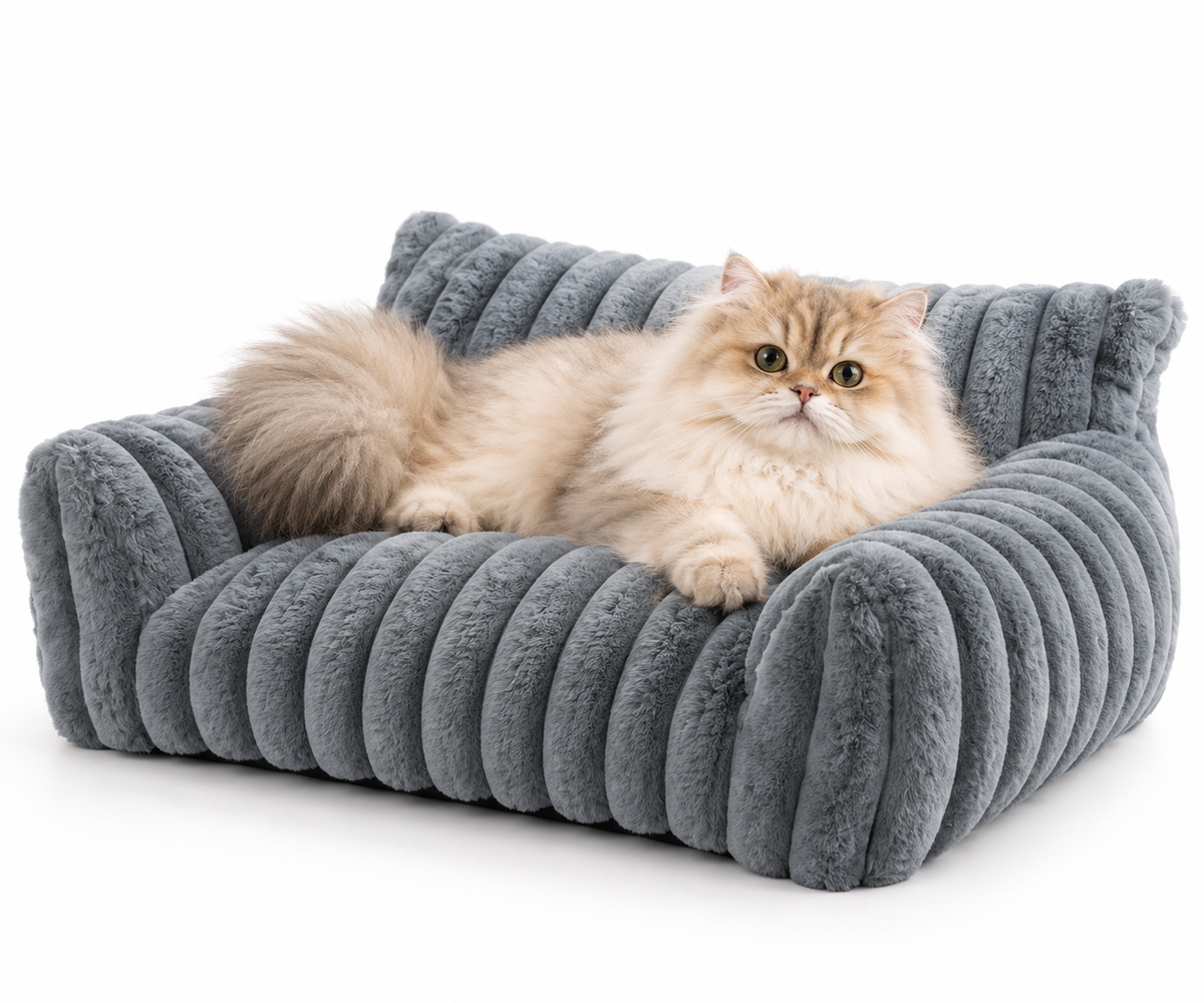 Gemütliches Sofabett für Katzen und Hunde – Tiefer Schlaf