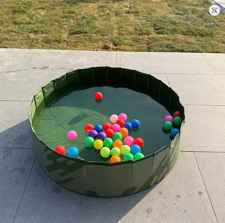 Piscina Plegable para Perros con Desagüe Rápido