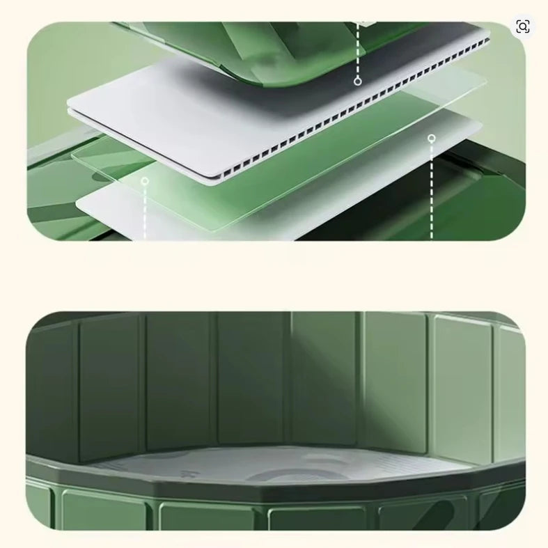 Piscina Plegable para Perros con Desagüe Rápido
