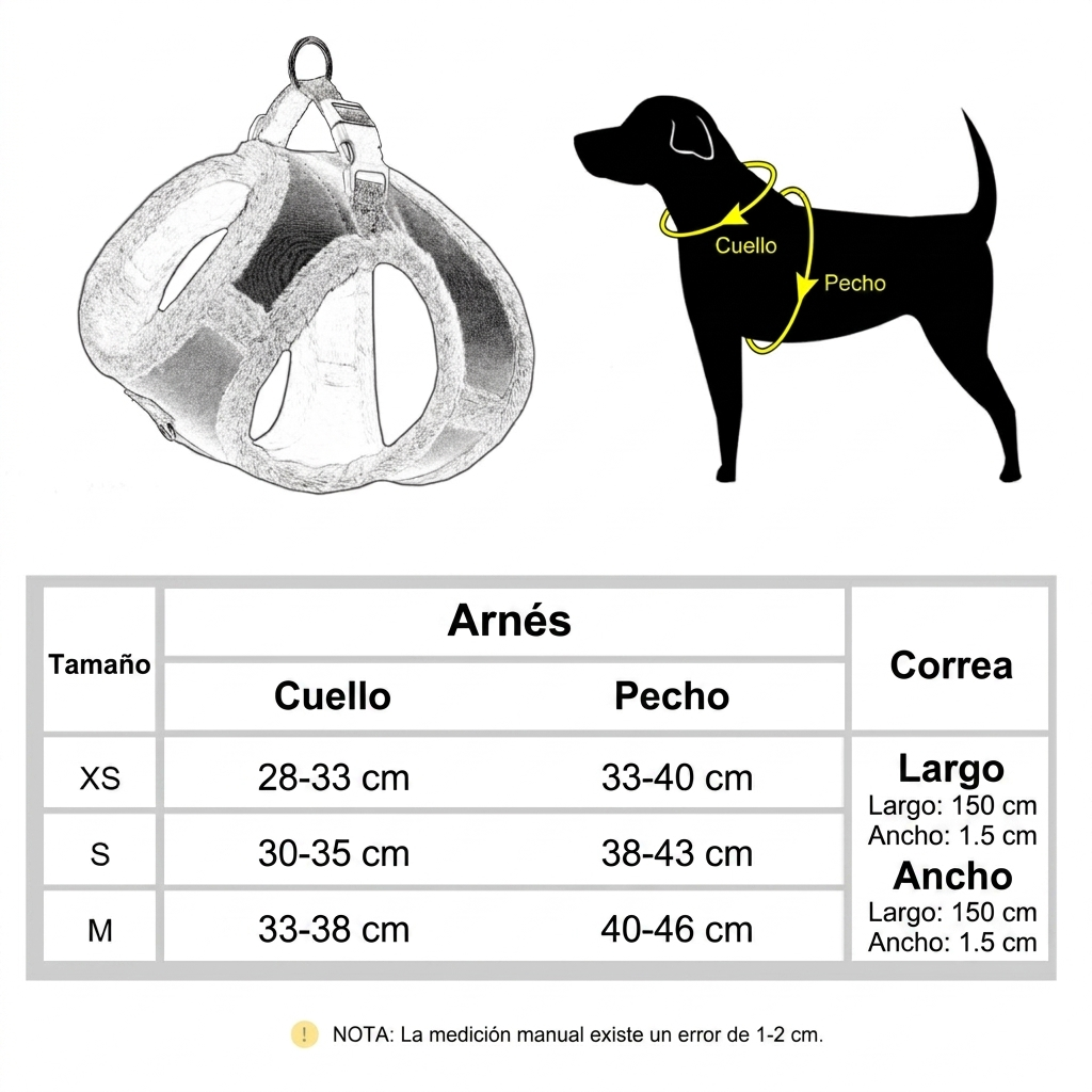 Set de Paseo Térmico Triple Capa: Arnés Acolchado y Correa de Alta Resistencia