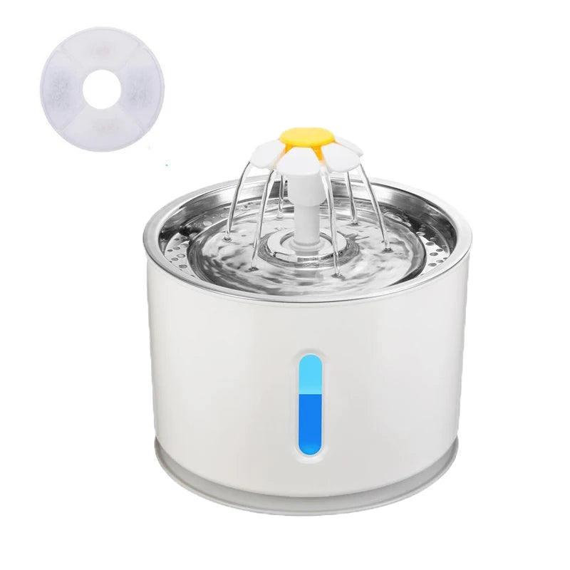 Fuente de Agua Automática para Gatos con Luz LED