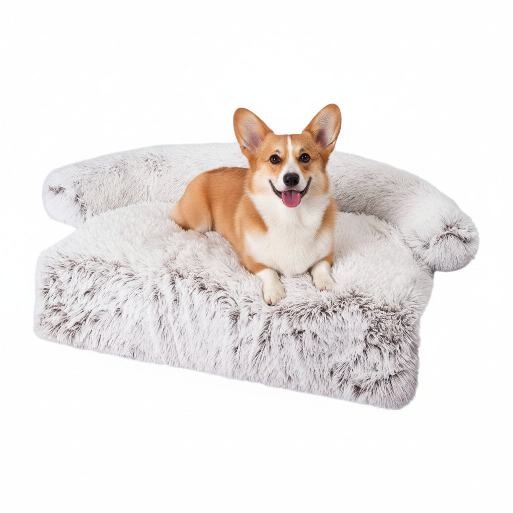 Housse de canapé pour animaux de compagnie amovible et lavable - Gris clair