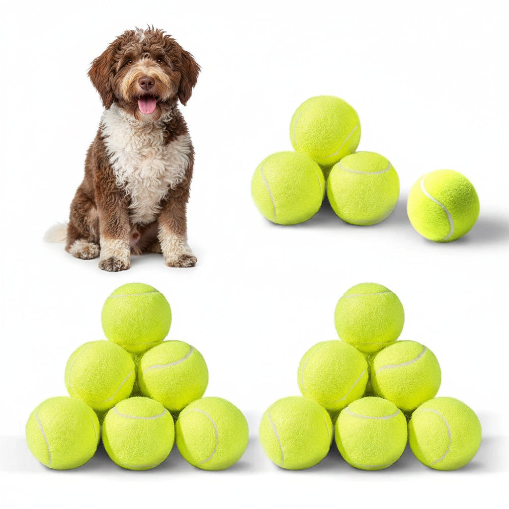 Pack de Pelotas de Tenis para Perros 5 cm