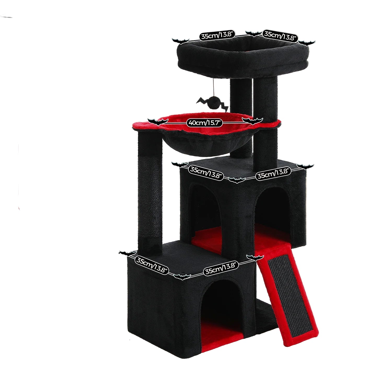 Large Cat Tree for Indoor Cats Multi-Level Cat Tower with Spacious Condos Sisal Scratching Pad Kitten House Accessories Cat Toys