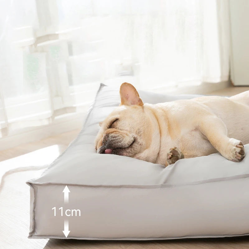 Cama Cuadrada Impermeable para Perros Pequeños y Medianos