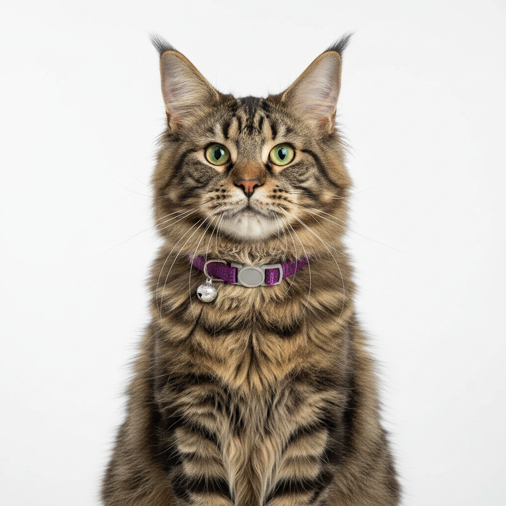 Collar para Gatos con Campana Reflectante Lila