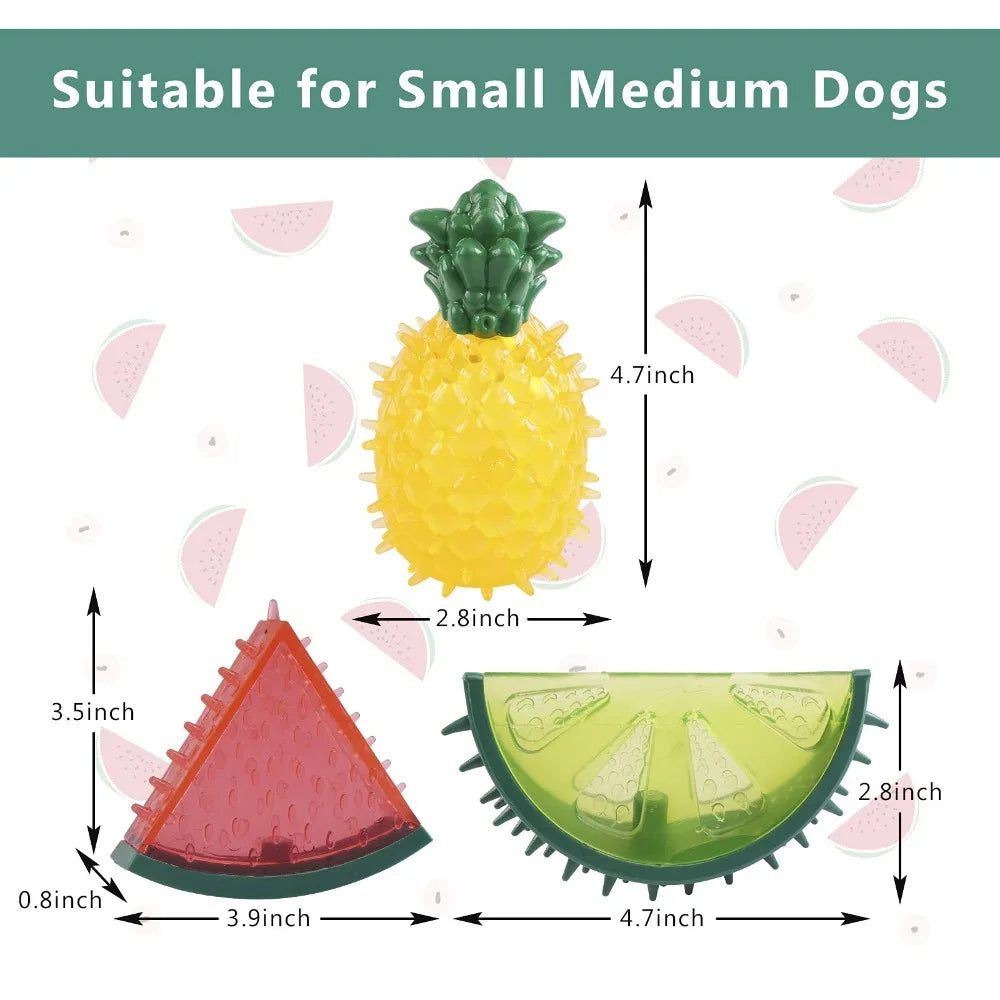 Juguetes Congelables con Forma de Fruta para Cachorros