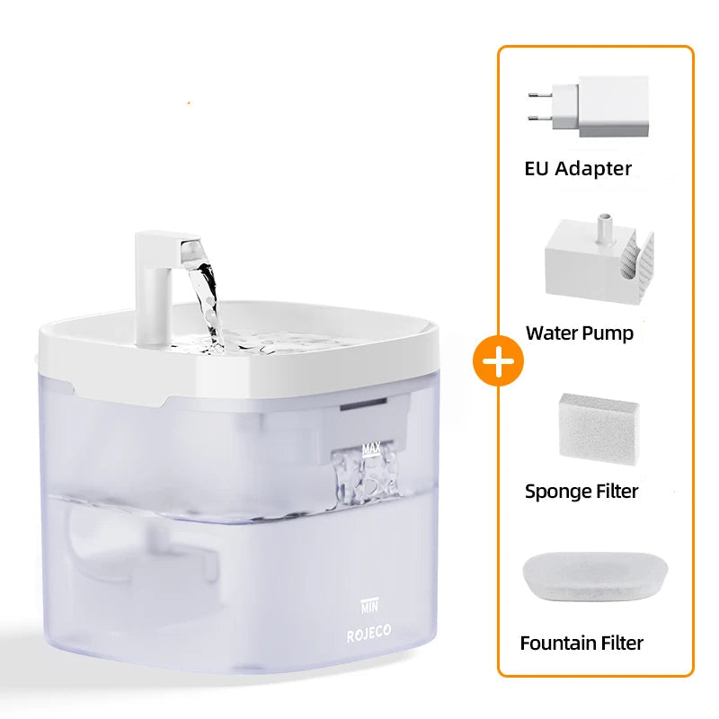 Automatic Water Fountain with Dual Flow: Fresh and Fun Hydration