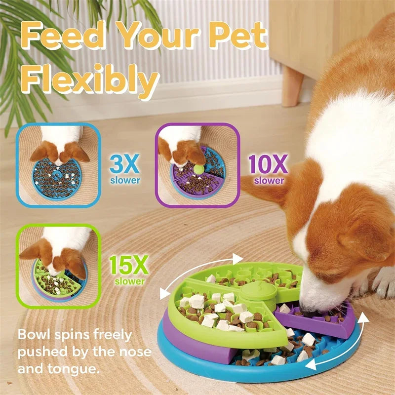 Comedero Puzle de 3 Niveles para Perros