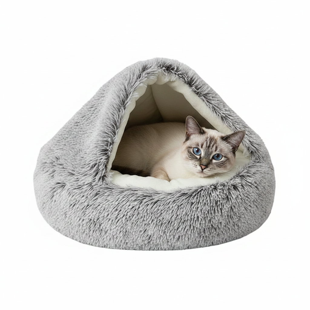 Cama para Gatos y Perros Donut Calmante