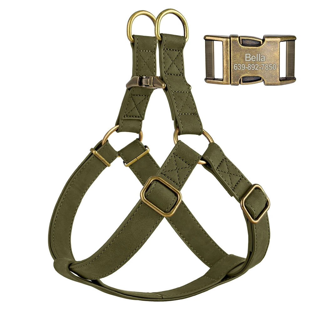 Arnés de Cuero Premium Personalizado - Colección Essential Oscuros