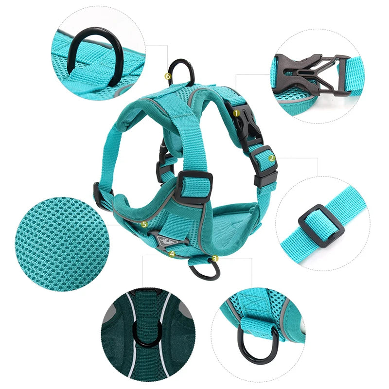 Arnés Reflectante Ajustable para Perros Pequeños