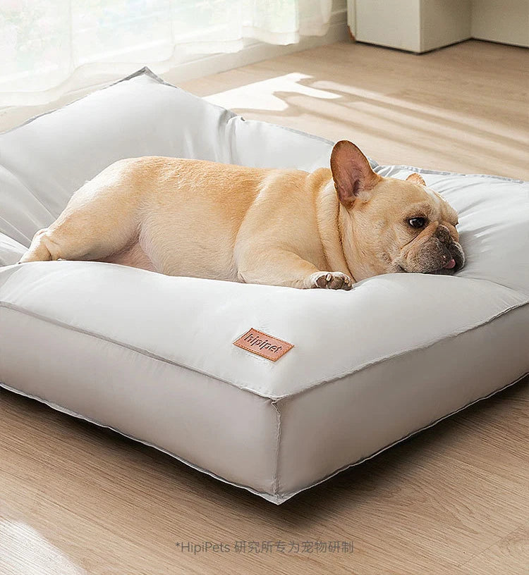 Cama Cuadrada Impermeable para Perros Pequeños y Medianos