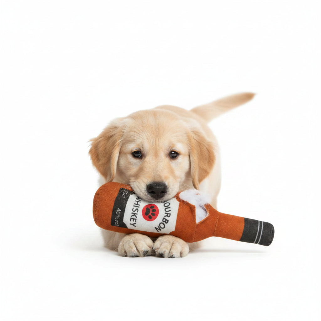 Juguete de Peluche Premium: Diseño de Whisky para tu Perro