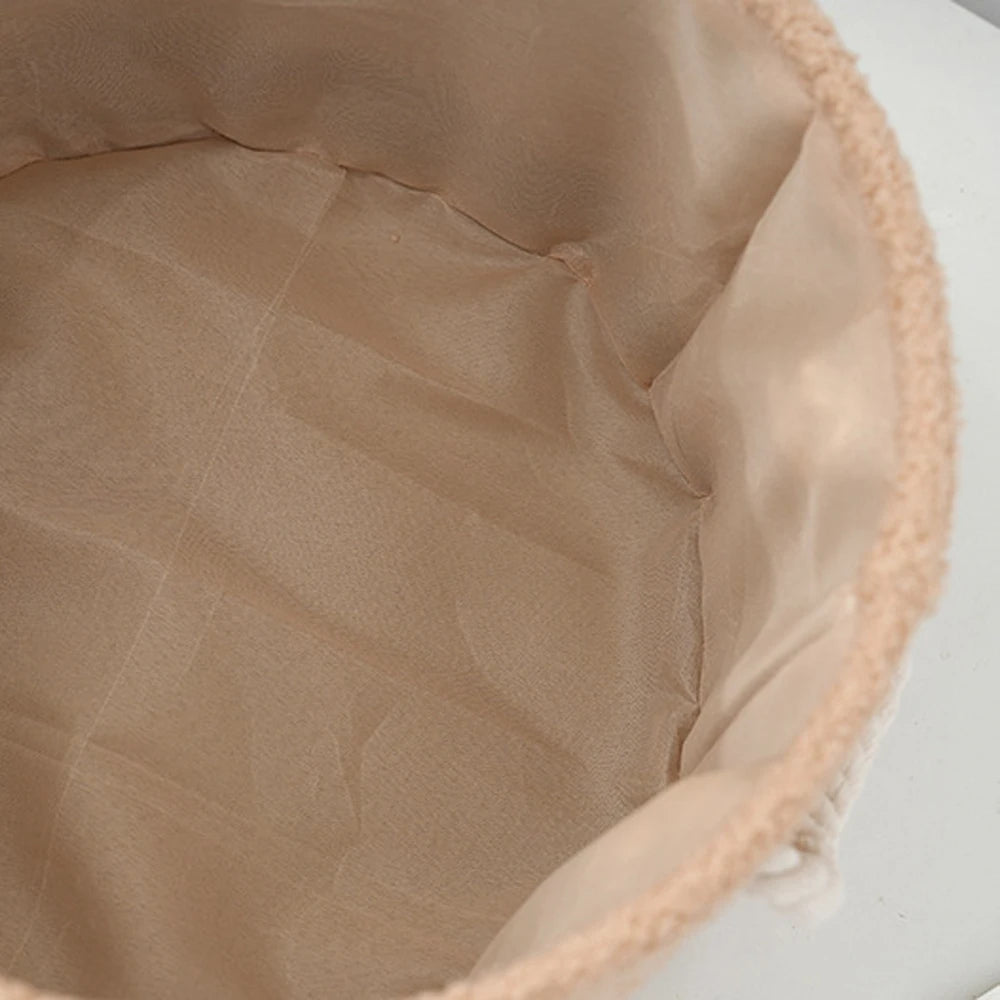 Panier Rond en Feutre pour Jouets de Chien