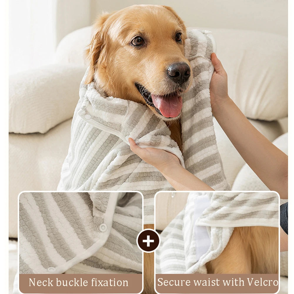 Ultra Absorbent Pet Dog Bath Towel Quick Drying Dog Bath Towel Thicken Soft Bathrobe For Pets