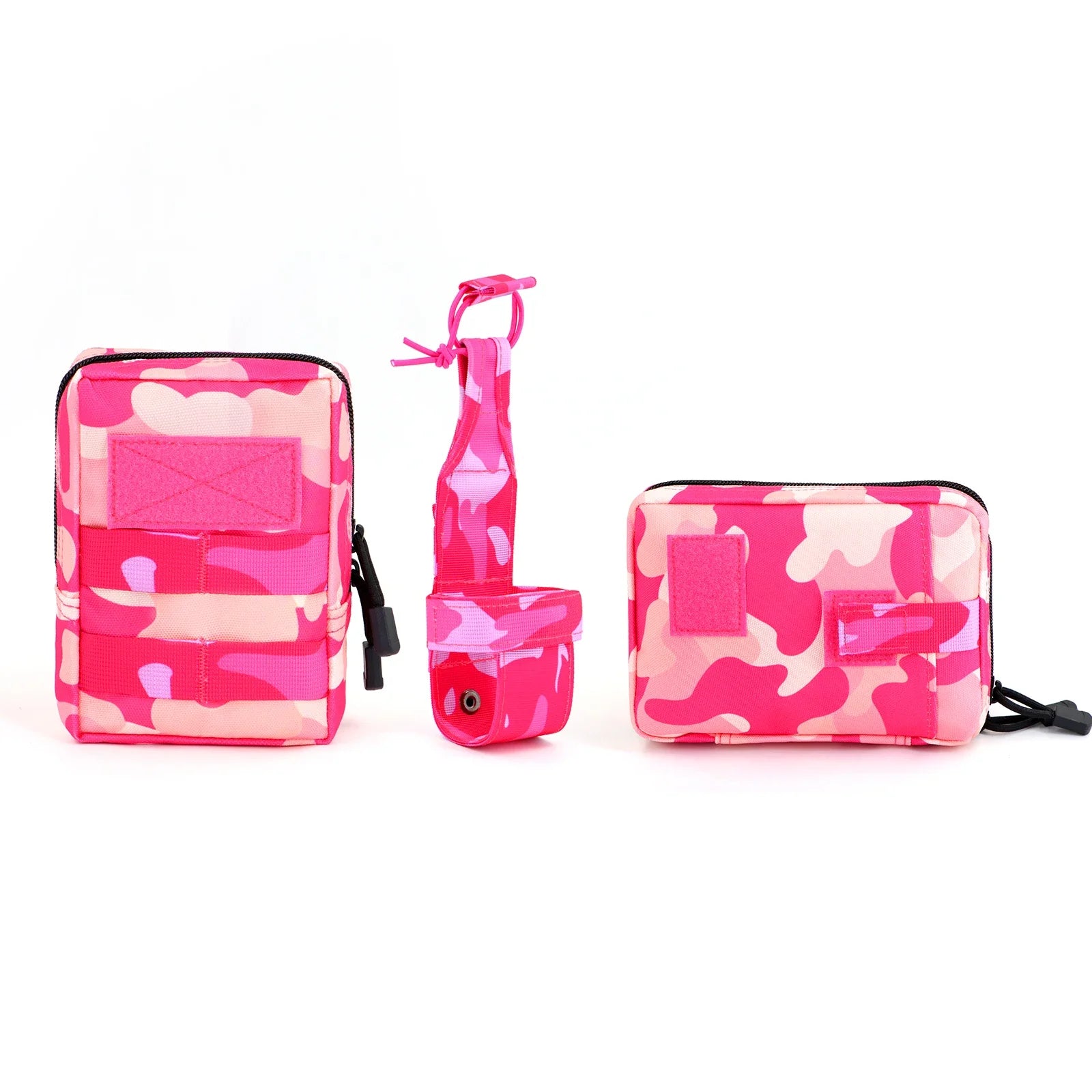Arnés Táctico Rosa con Asa y Bolsillos para Perro