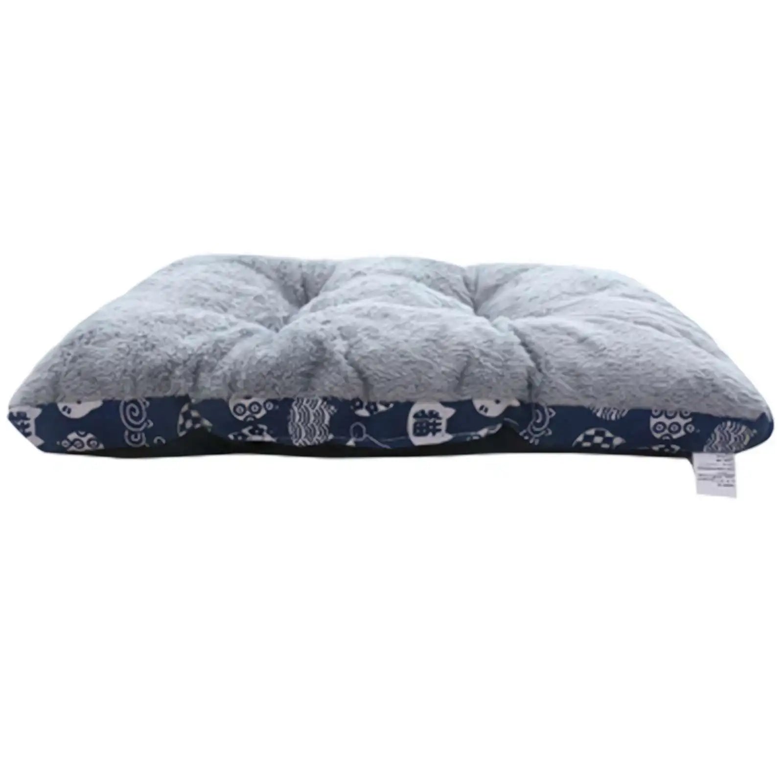 Cama Azul de Algodón Ultrasuave para Perros y Gatos