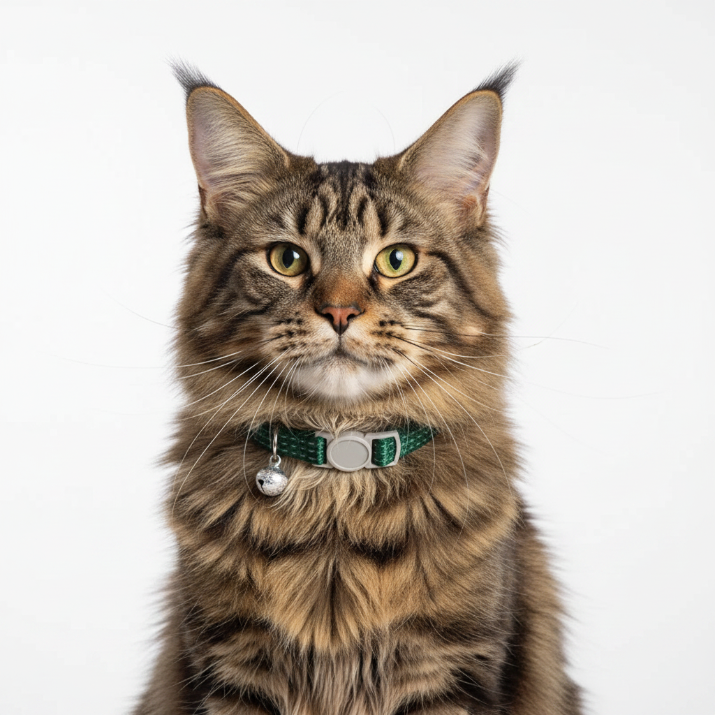 Collar para Gatos con Campana Reflectante Verde